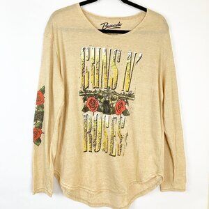Bravado Guns & Roses Graphic Long Sleeve Tee Large